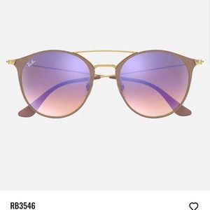 Ray-Ban Light Brown Blue Gradient Flash Lens - NWT